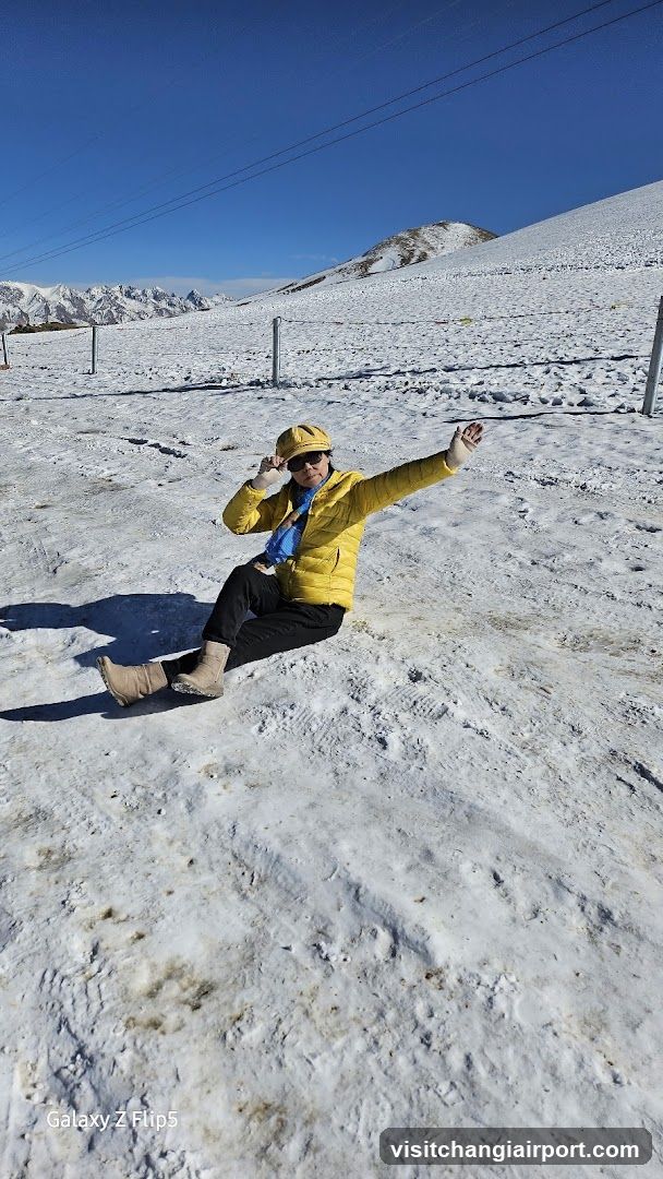 Person in Snowy Landscape