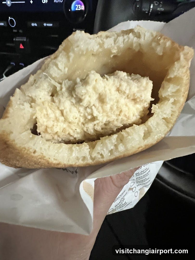 Baked Food Item in Car Interior
