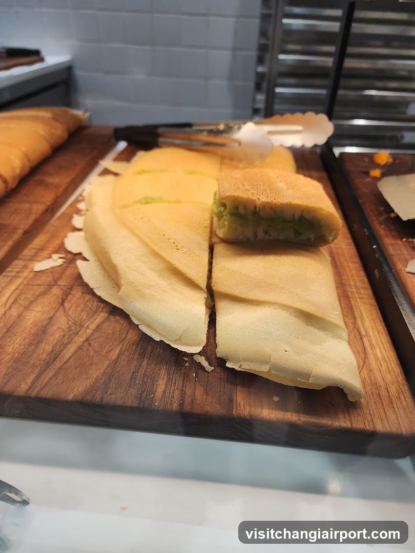 Sliced Crepe with Filling