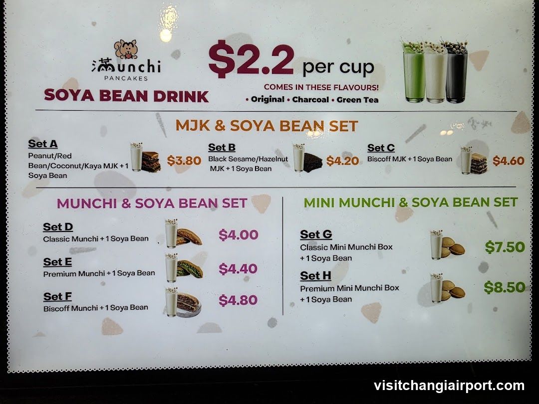 Munchi Pancakes Menu Board