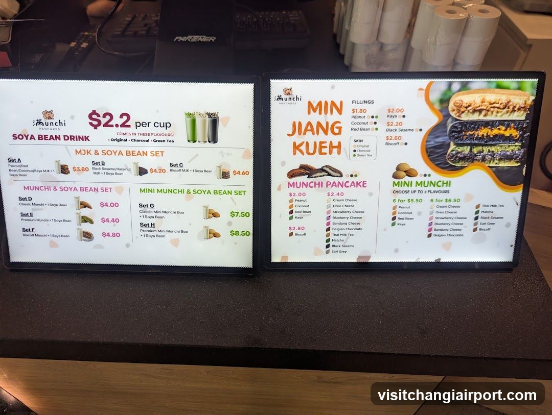 Munchi Munchi Menu Display
