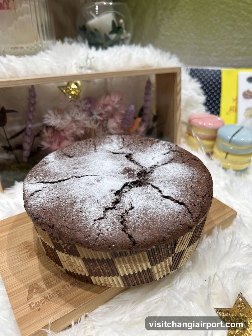 Chocolate Cake with Powdered Sugar