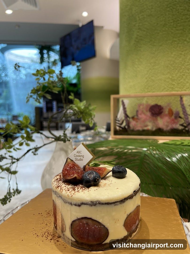 Fruit Cake with Fig and Blueberry Topping