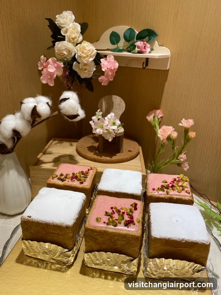 Pastries Display with Floral Decor