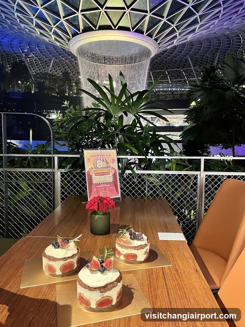 Dessert Display with Indoor Waterfall