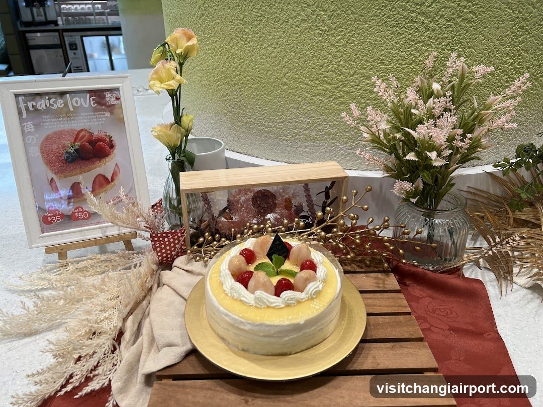 Fraise Love Cake Display