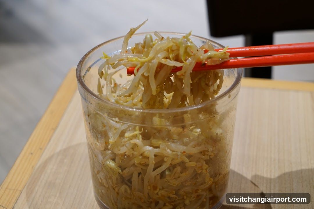 Bean Sprout Dish with Chopsticks
