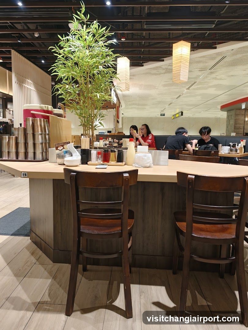 Restaurant Interior with Counter Seating