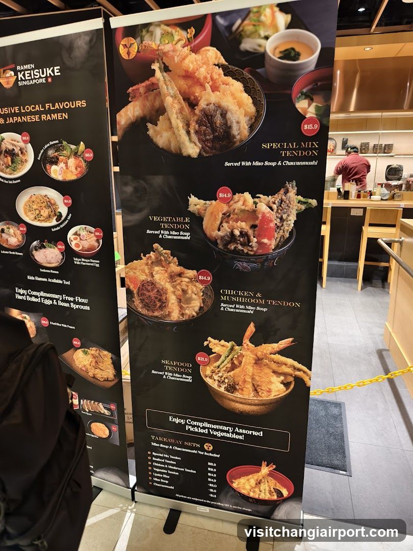 Ramen Keisuke Menu Display