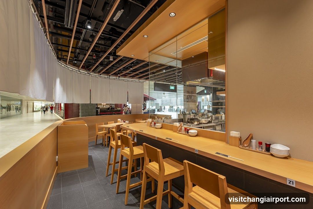 Restaurant Interior with Counter Seating