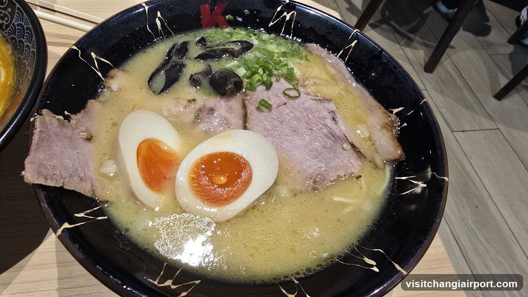 Ramen Bowl with Soft-Boiled Eggs and Pork Slices