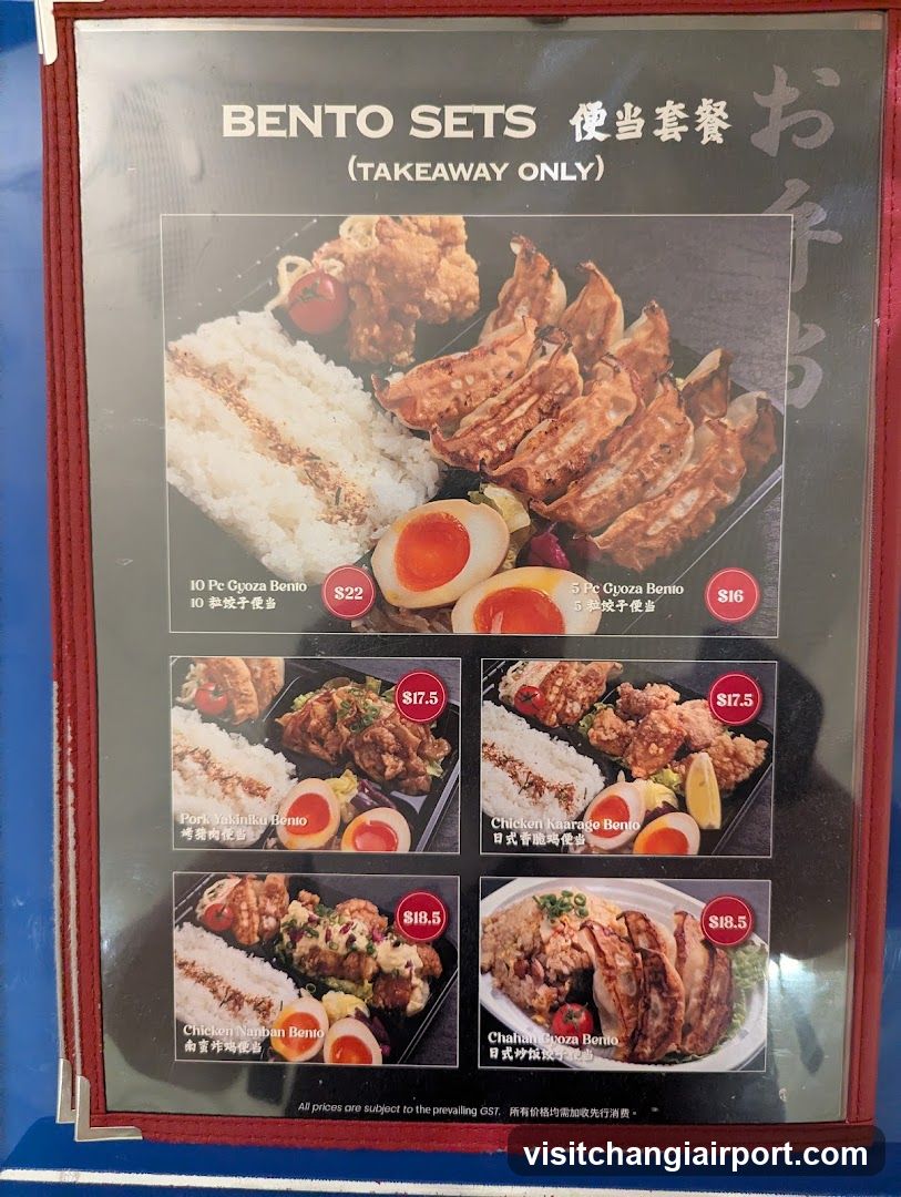 Bento Sets Menu Board
