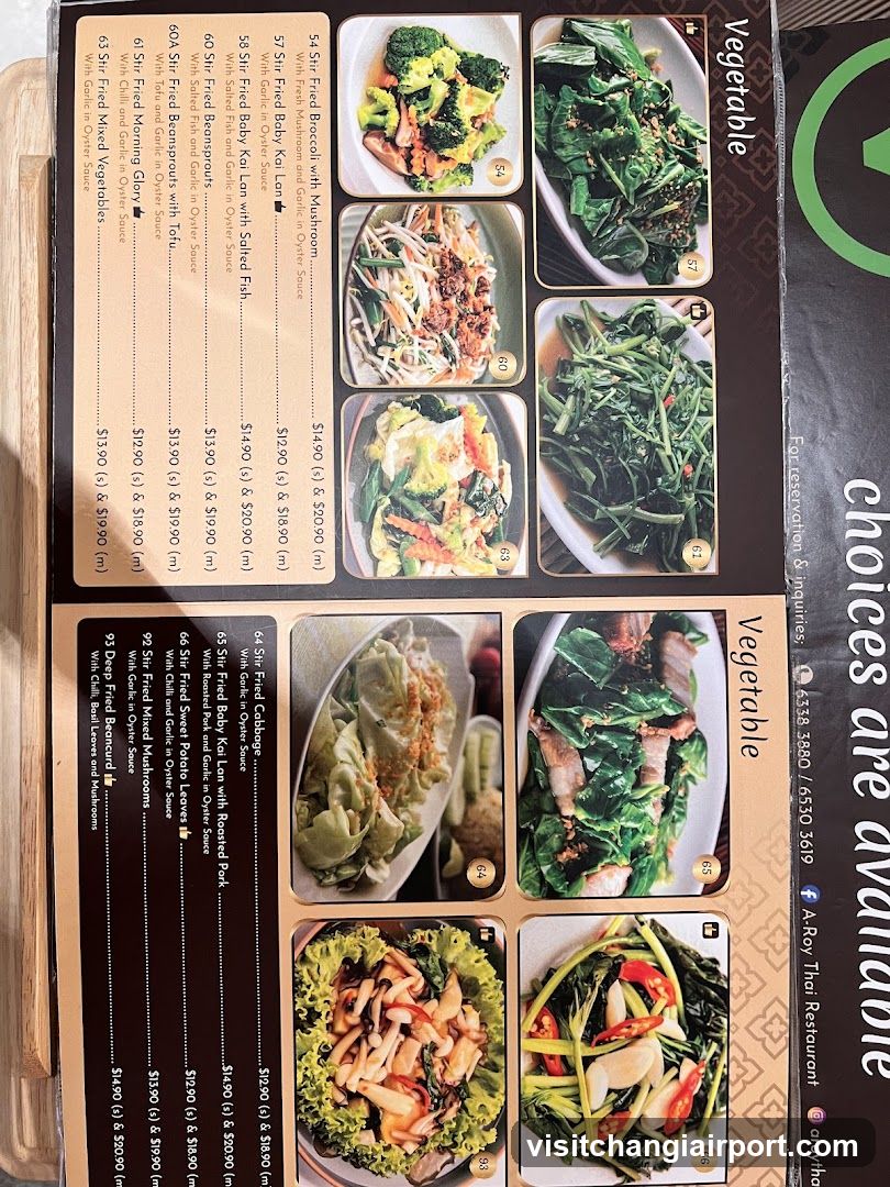Vegetable Menu Page