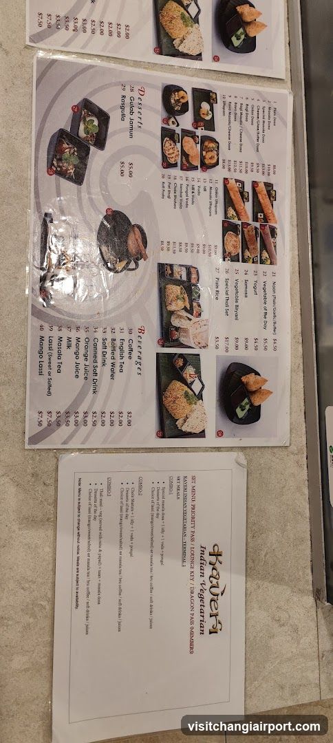 Indian Vegetarian Menu