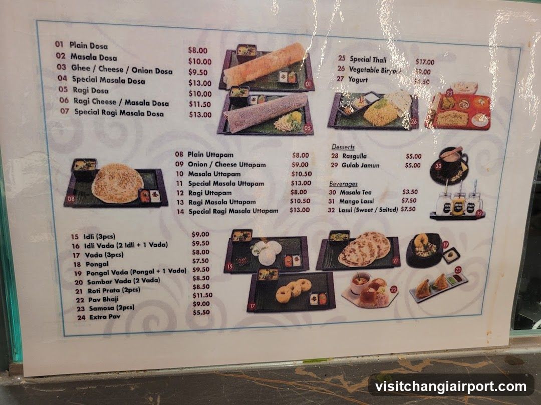 Indian Restaurant Menu Board