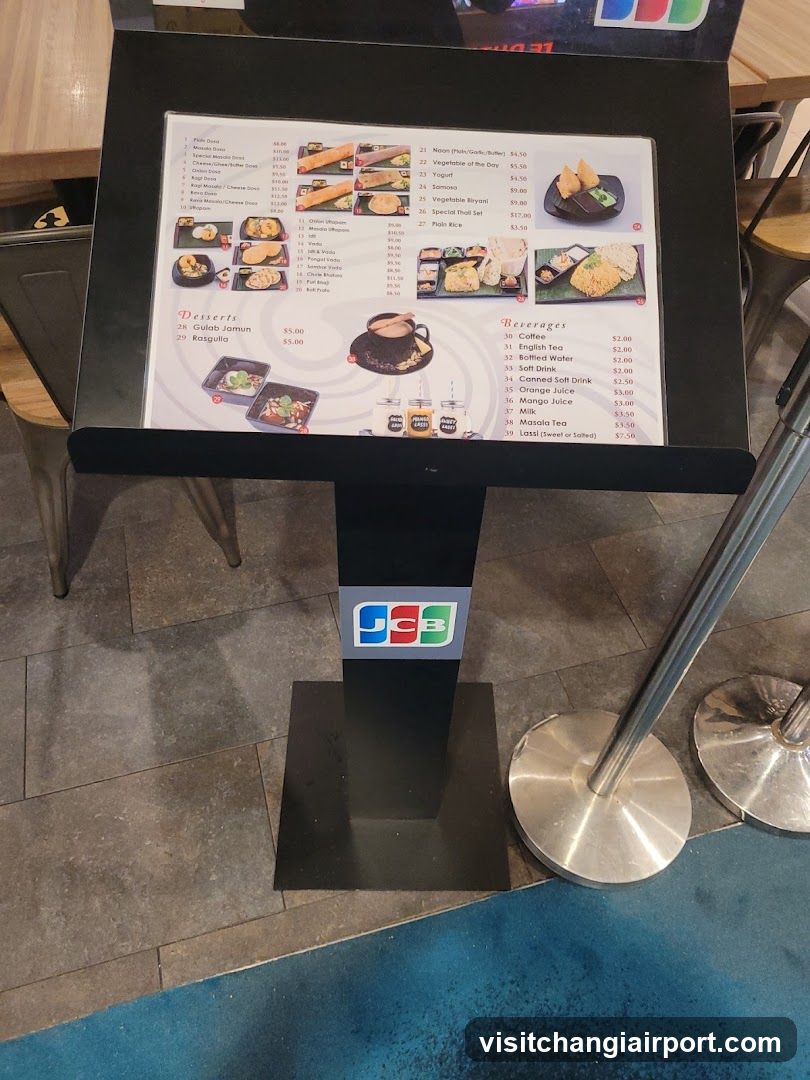 JCB Menu Board