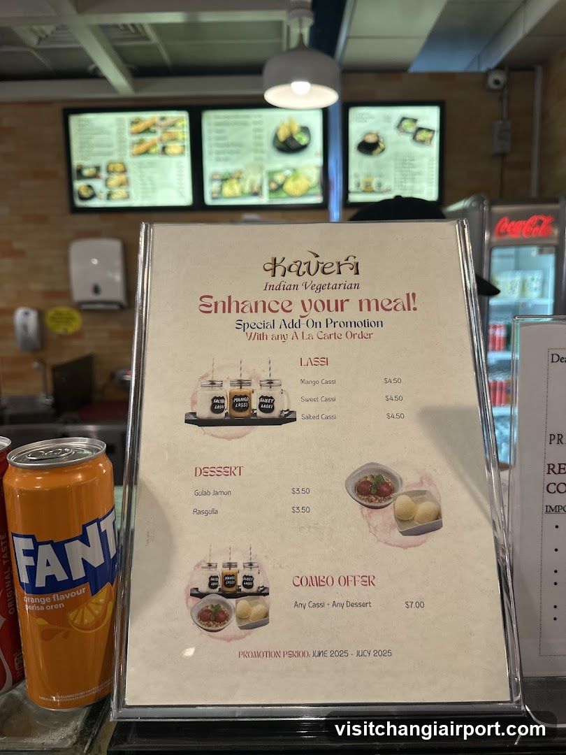 Kaveri Indian Vegetarian Menu