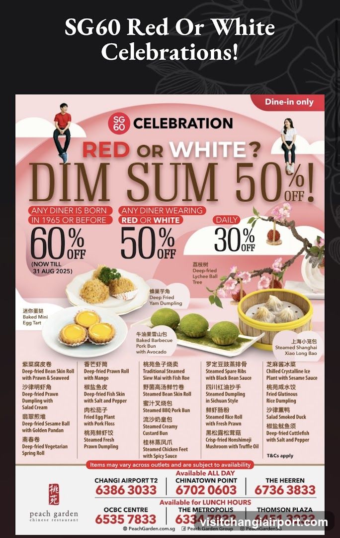 SG60 Red Or White Celebrations!