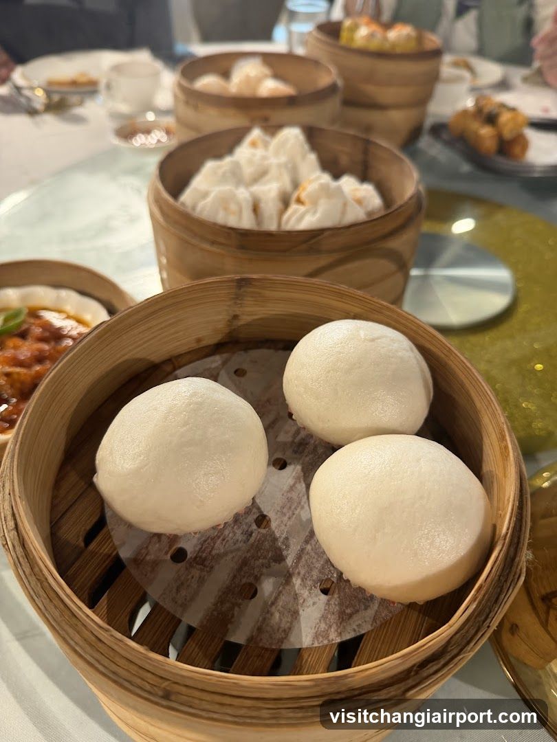 Dim Sum Dishes in Bamboo Steamers