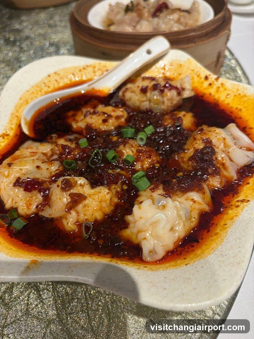 Spicy Wontons with Chili Oil
