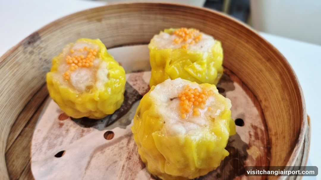 Steamed Dumplings with Roe Topping