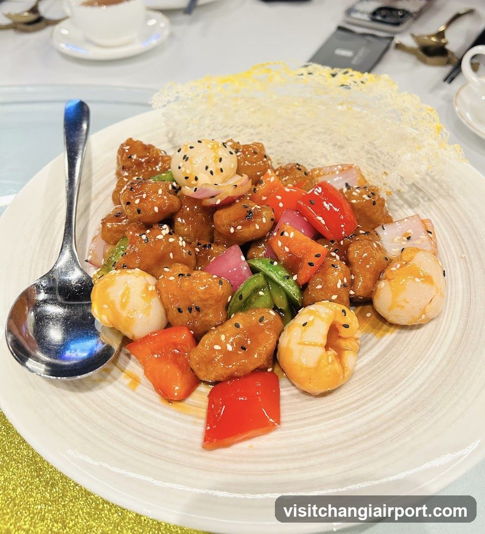 Sichuan-style Sweet and Sour Chicken with Shrimp