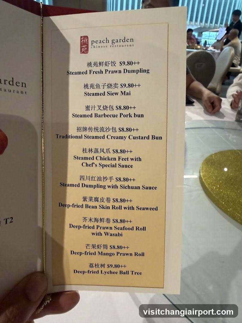 Peach Garden Chinese Restaurant Menu