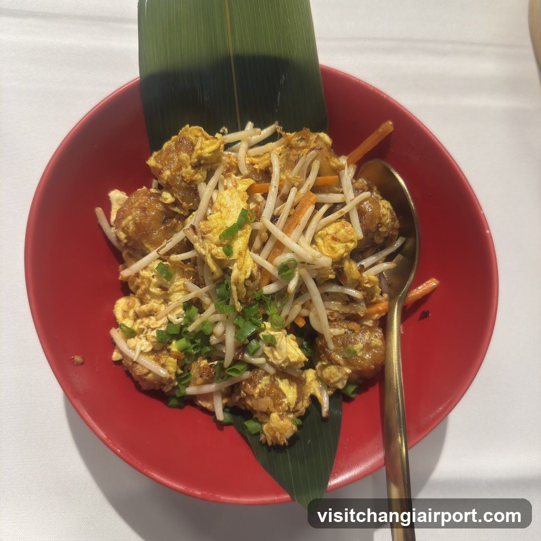 Bowl of Fried Chicken with Egg and Bean Sprouts