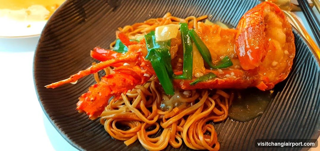 Lobster Noodles with Green Onions