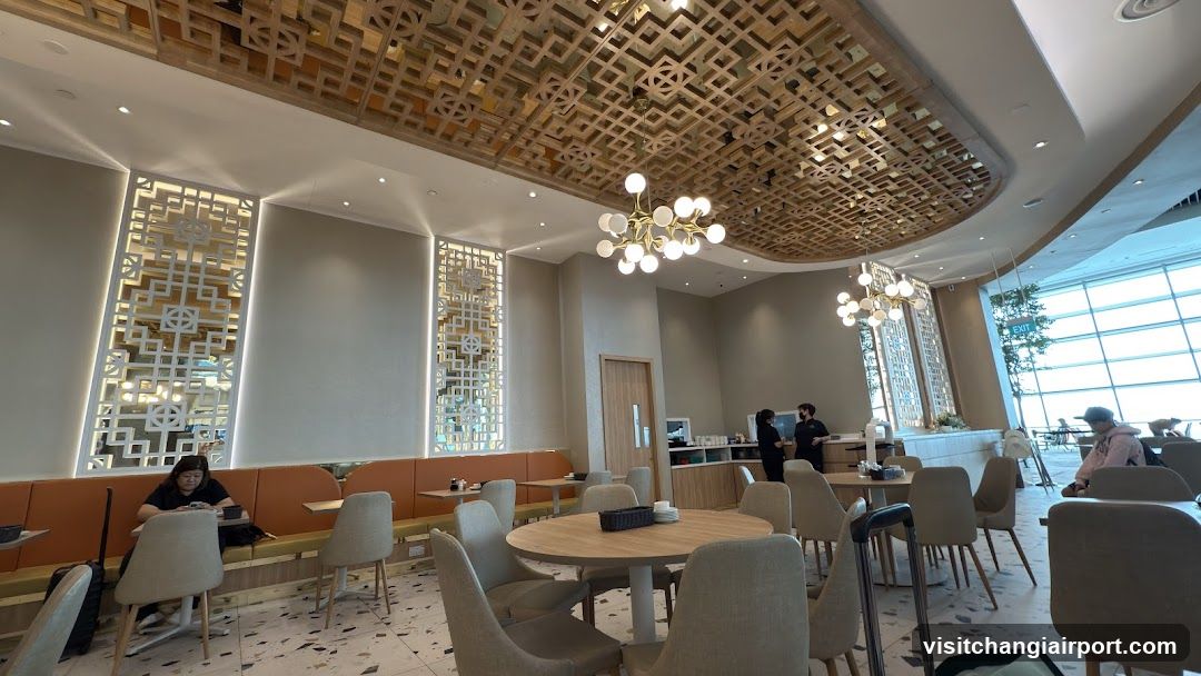 Modern Interior Lounge with Decorative Ceiling