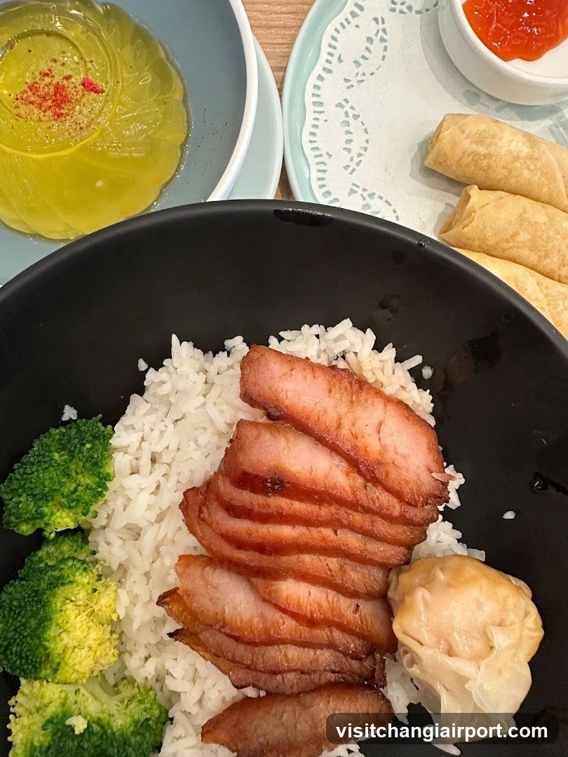 Food Bowl with Sliced Meat and Broccoli