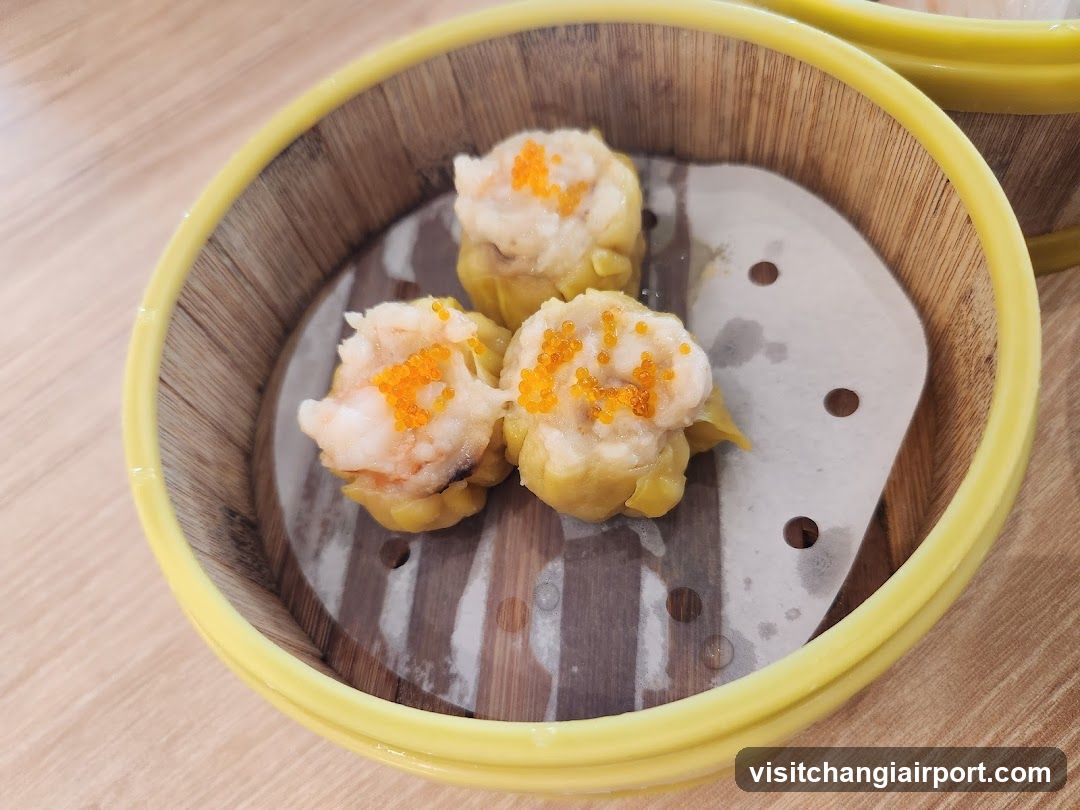 Steamed Dumplings in Bamboo Steamer