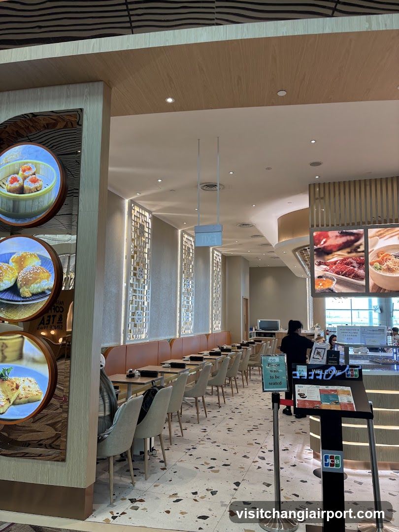 Restaurant Interior with Food Display