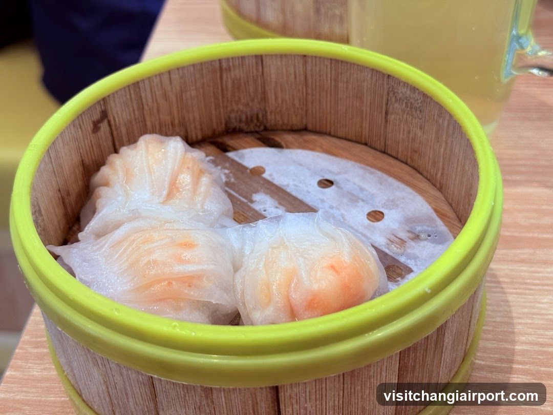 Steamed Dumplings in Bamboo Basket