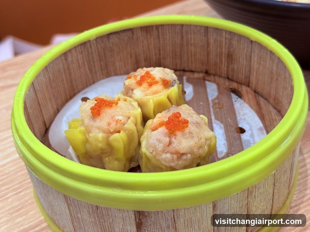 Steamed Dumplings in Bamboo Basket