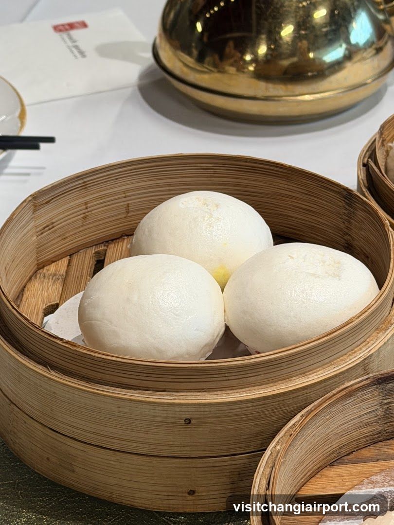 Steamed Buns in Bamboo Basket