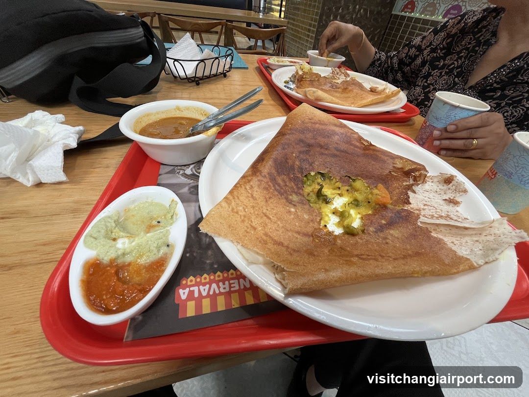 Dosa Meal at Restaurant