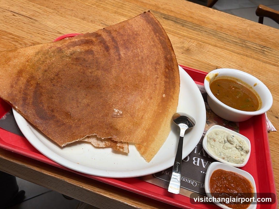 Dosa with Side Dishes