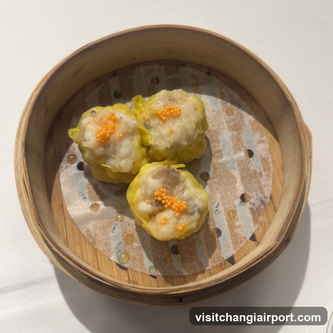Steamed Dumplings with Roe Topping
