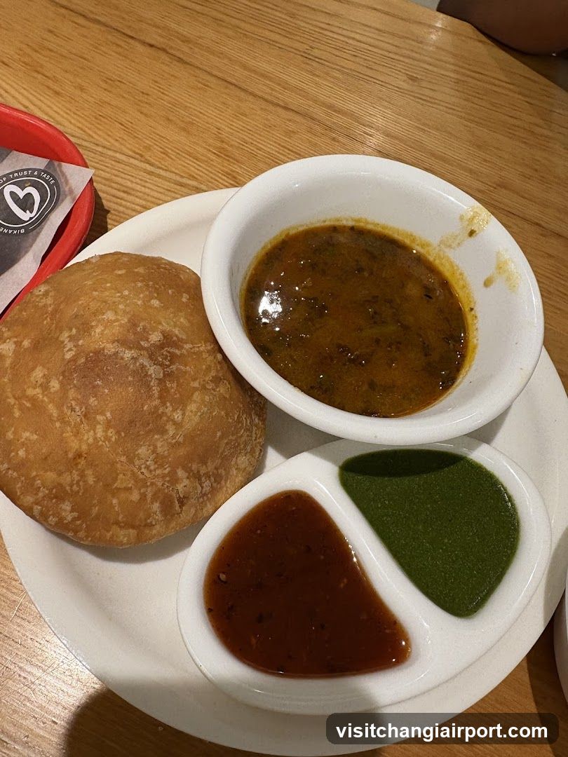 Indian Snack Plate with Chutneys