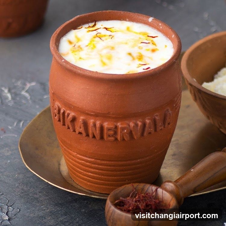 Saffron Milk in Clay Pot