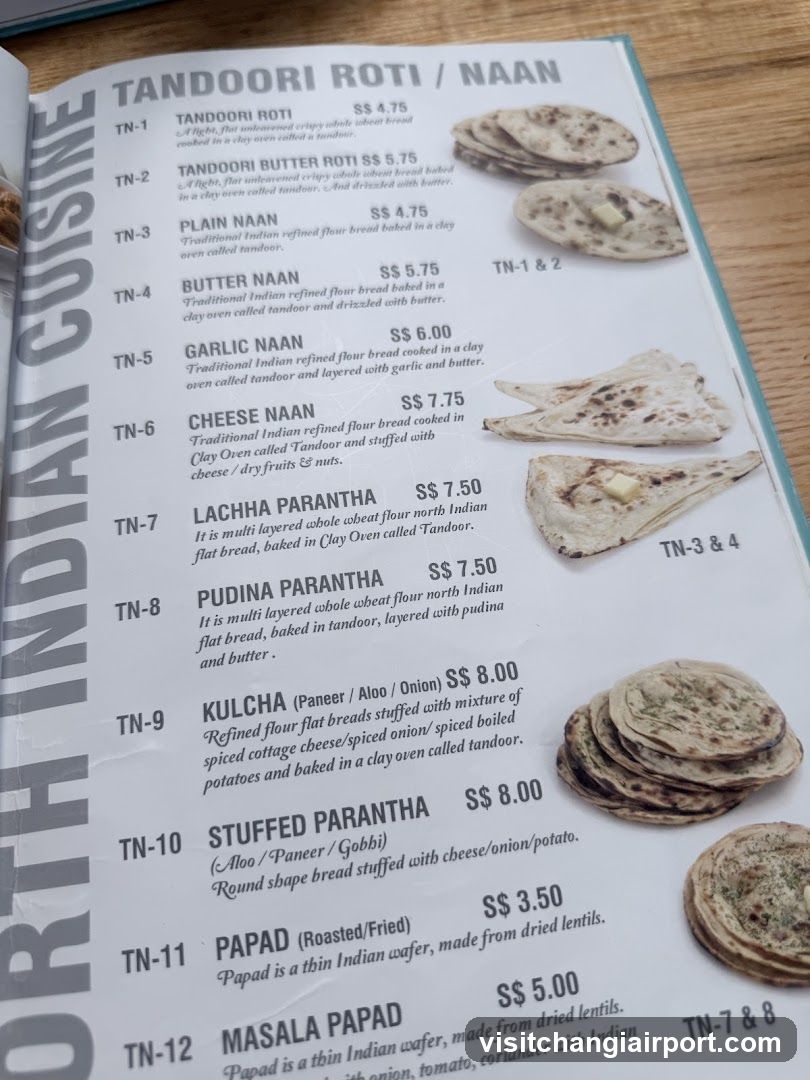 North Indian Cuisine Menu