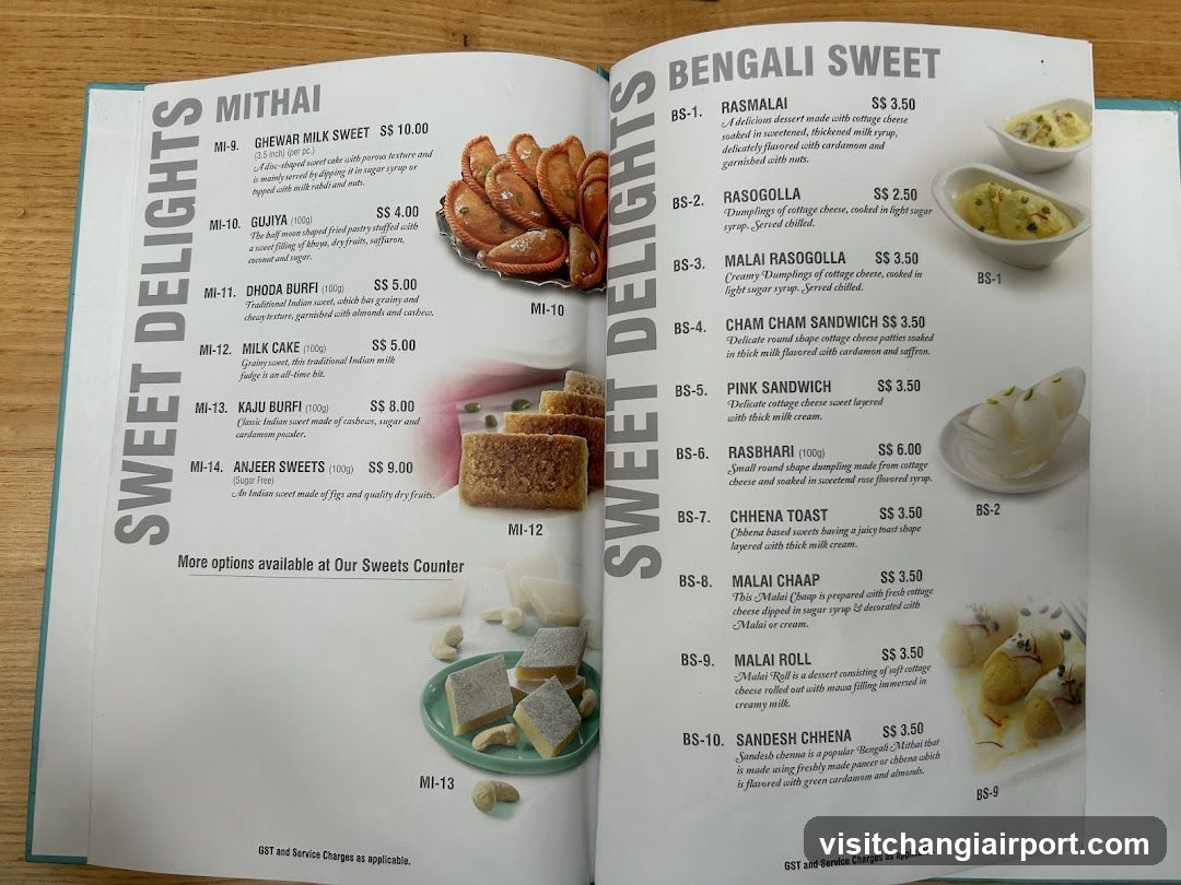 Sweet Delights Menu