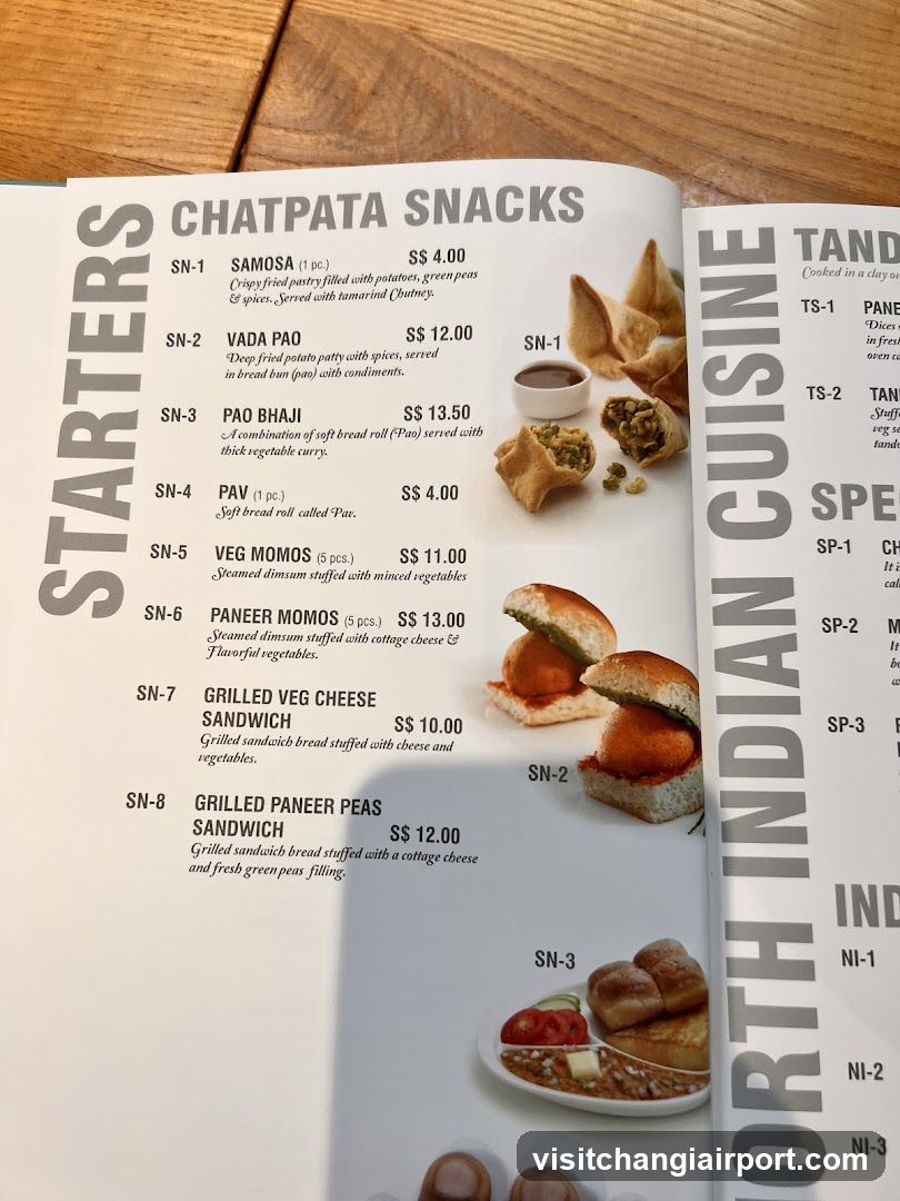 Chatpata Snacks Menu Page