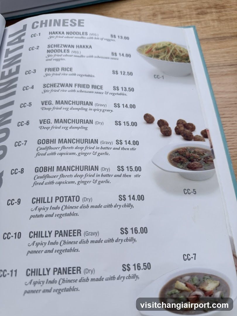 Chinese Menu Page