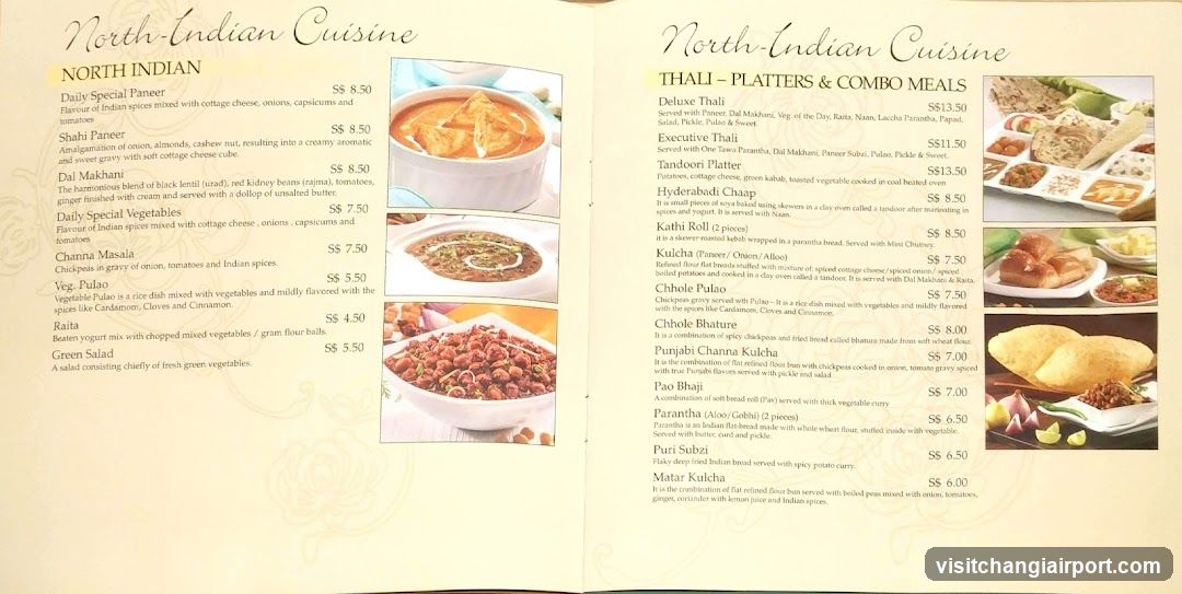 North-Indian Cuisine Menu