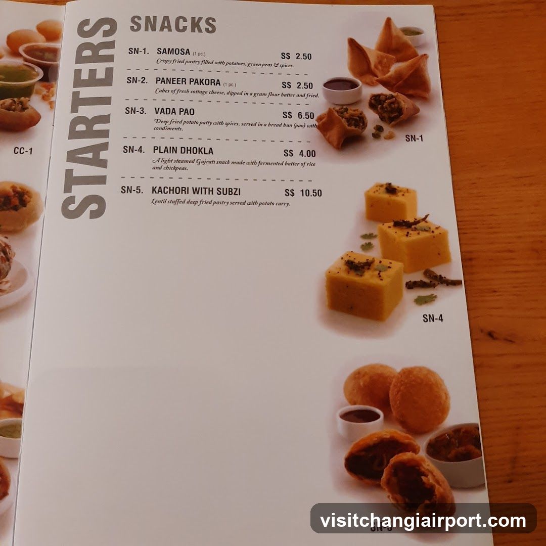 Snacks Menu Page