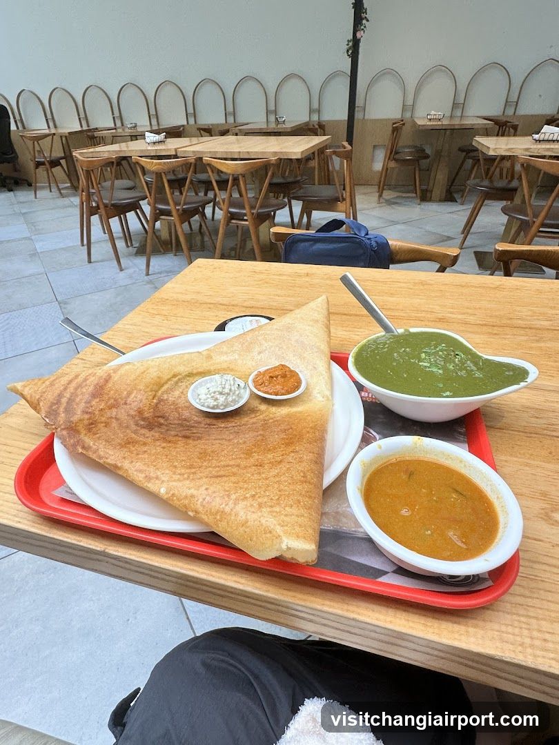 Dosa Meal at Restaurant