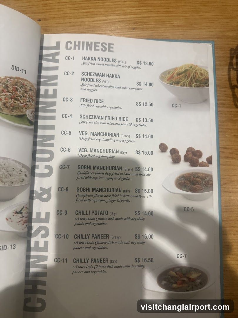 Chinese Menu Page