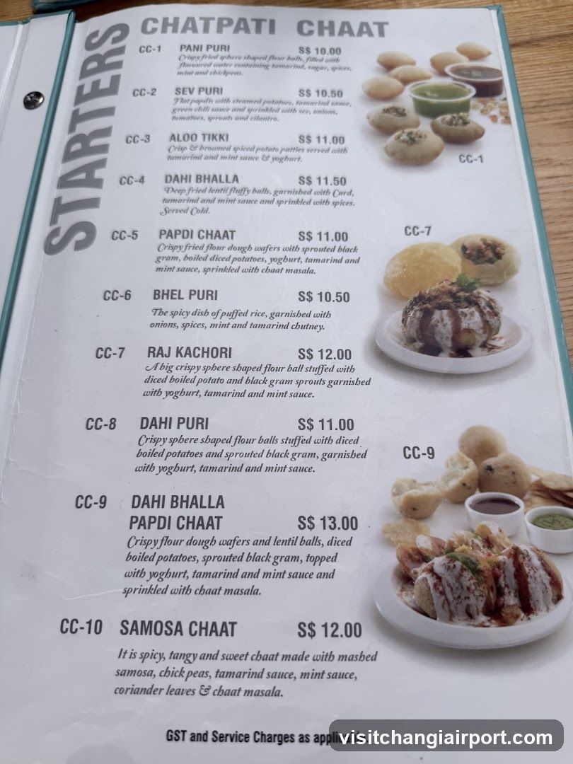 Chatpati Chaat Menu